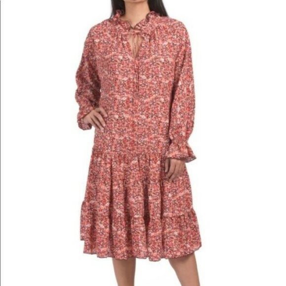 SOLD Anthropologie O.P.T Floral Poppy Boho Dress S - Picture 5 of 9